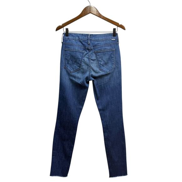 MOTHER The Looker Ankle Fray Skinny Jeans in Squeeze It size 26 - Picture 5 of 9